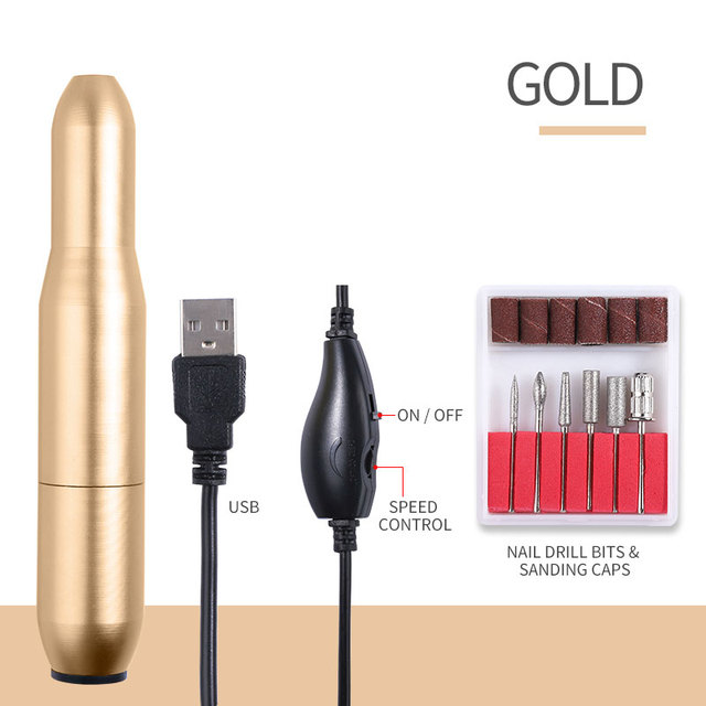 Nail Drill Machine Nail Polisher Professional Lathe Electric Nail File Sander Milling Cutter Set Salon Equipment Manicure Tool