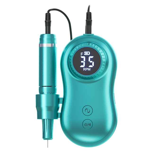 Nail Drill Machine LCD Display Portable Rechargeable for Manicure Pedicure Tools Professional Nail Equipment