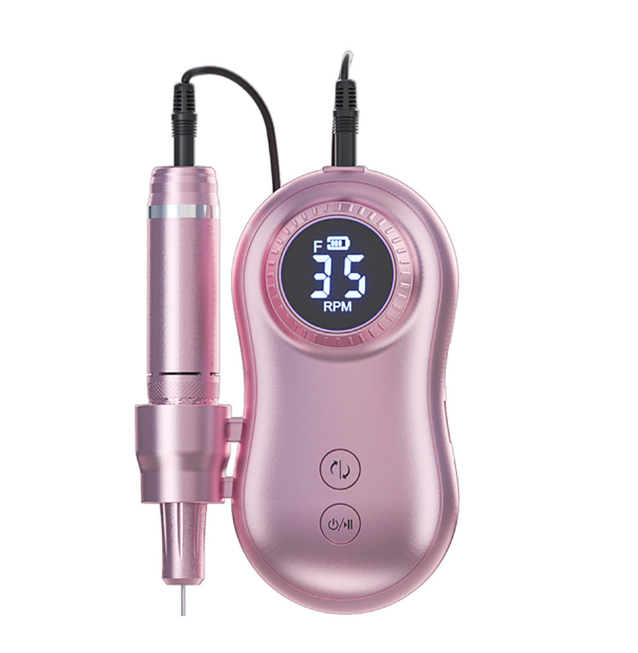 Nail Drill Machine LCD Display Portable Rechargeable for Manicure Pedicure Tools Professional Nail Equipment