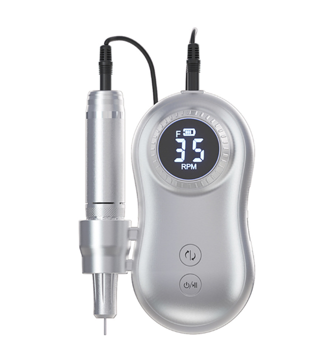 Nail Drill Machine LCD Display Portable Rechargeable for Manicure Pedicure Tools Professional Nail Equipment