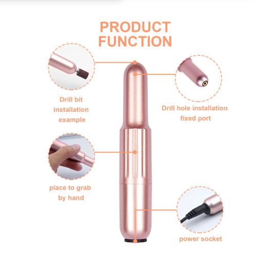 Electric Nail Drill Machine Portable Manicure Machine Set USB Charging Mill Cutter for Manicure Nail File Pedicure Tools Kit