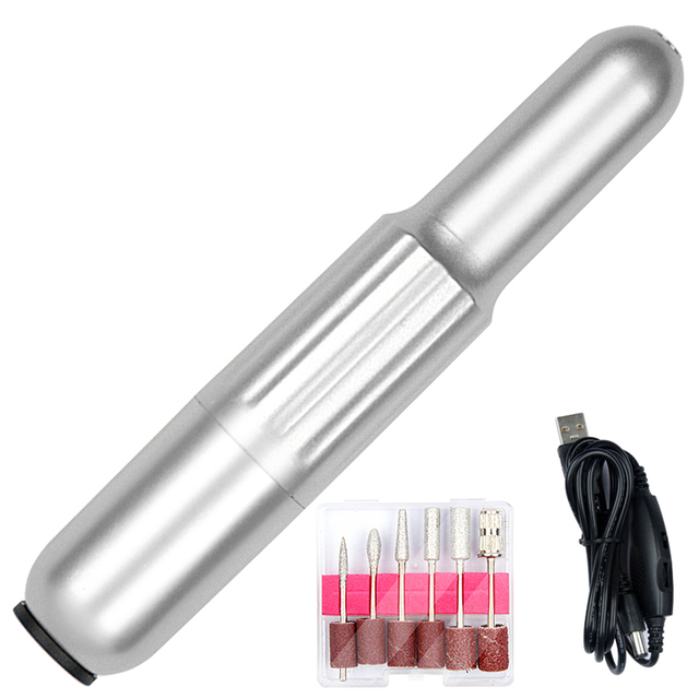 Electric Nail Drill Machine Portable Manicure Machine Set USB Charging Mill Cutter for Manicure Nail File Pedicure Tools Kit