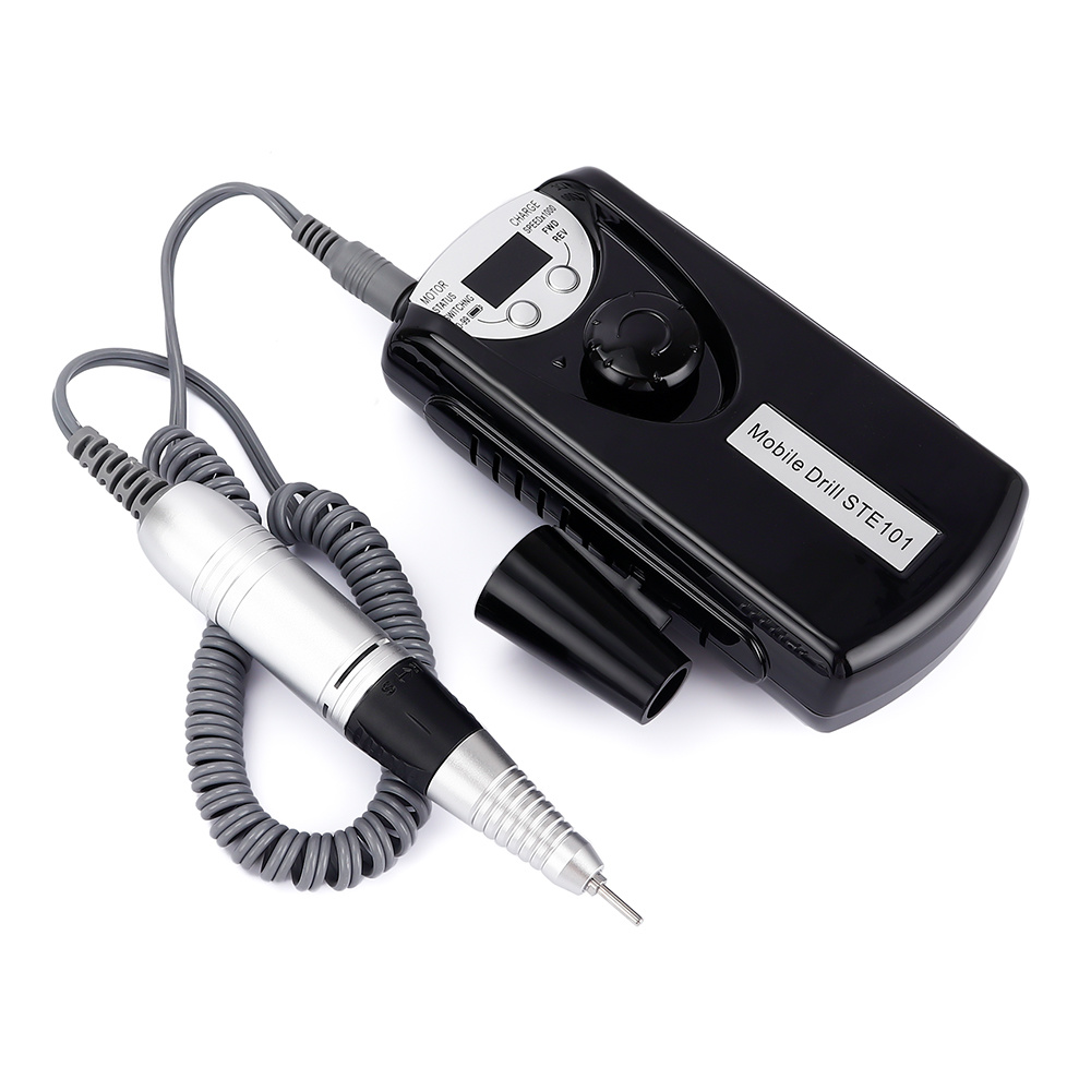Electric Nail Drill Machine Portable Rechargeable Pro Electric Manicure Nail File Pro Pedicure Nail Cutter With Display