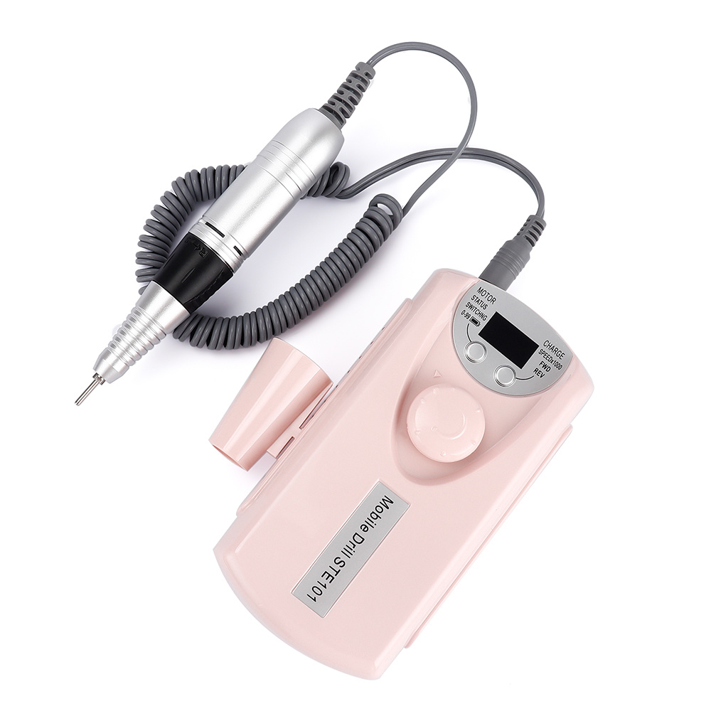 Electric Nail Drill Machine Portable Rechargeable Pro Electric Manicure Nail File Pro Pedicure Nail Cutter With Display
