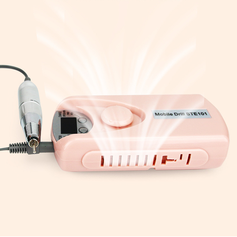 Electric Nail Drill Machine Portable Rechargeable Pro Electric Manicure Nail File Pro Pedicure Nail Cutter With Display