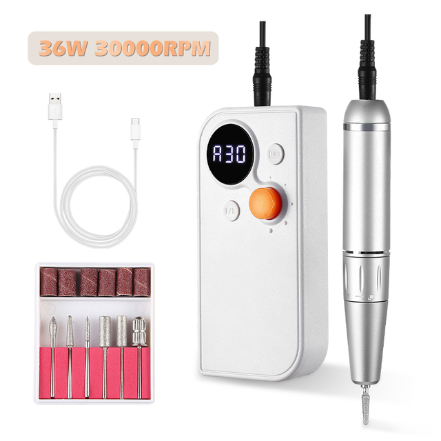 1pc Electric Nail Drill Machine With Cutter Pedicure Manicure Drill Set Professional Gel Polish Remover Nail Art Equipment