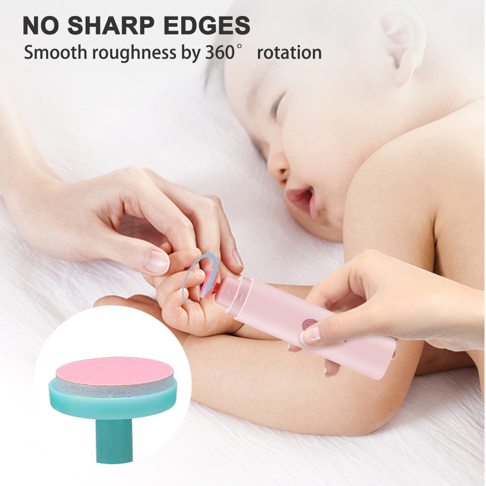 Electric Baby Nail Trimmer Nail Polisher USB Charging Kids Infant Baby Cutter Nail Care Baby Trimmer Manicure Clipper Scissors