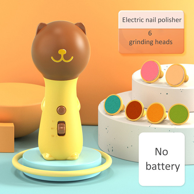 New Electric Baby Nail Trimmer Kid Nail Polisher Tool Infant Manicure Scissors Newborn Hygiene Kit Children Nail Clipper Cutter