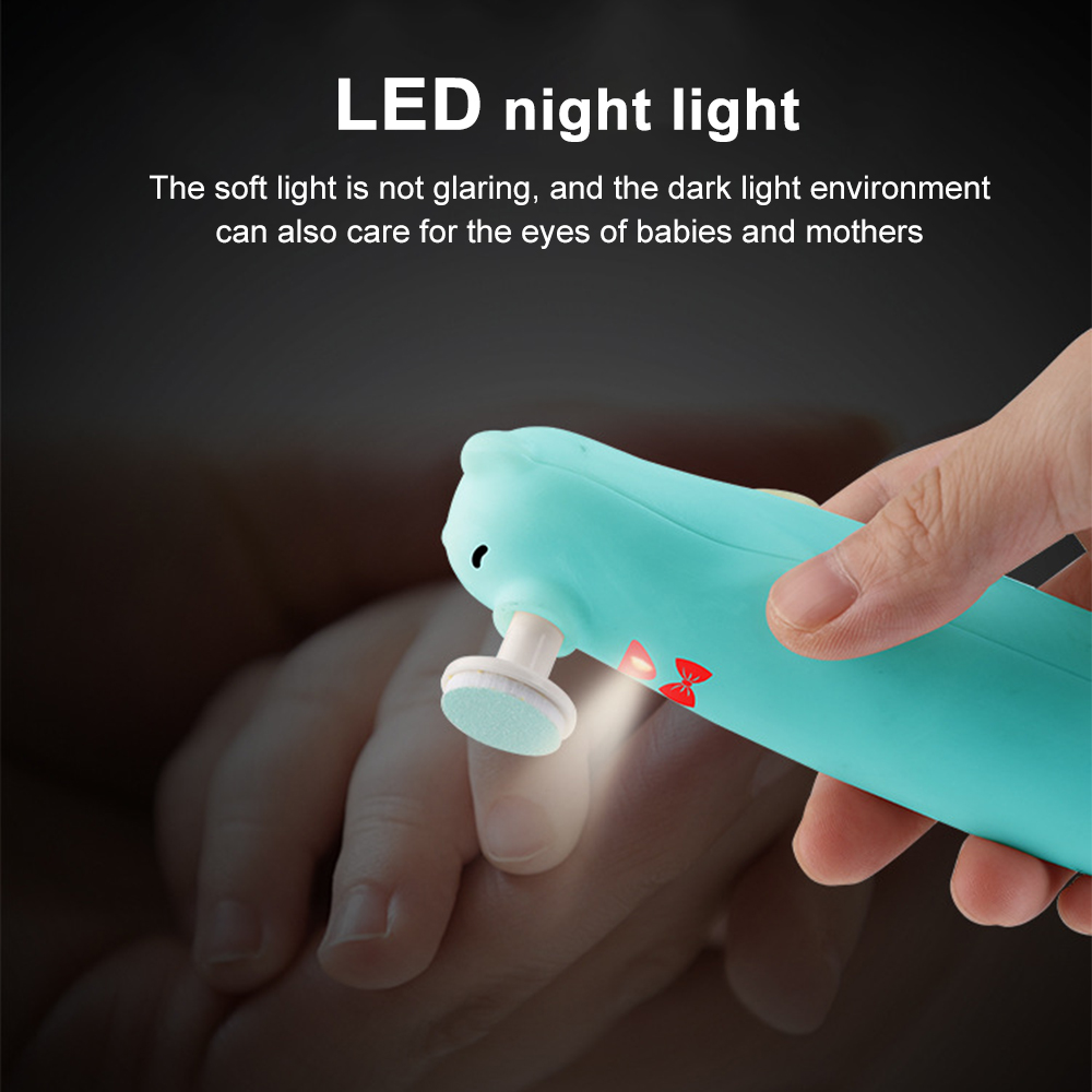 Baby Electric Nail Trimmer Baby Care Kit Kid Nail Polisher Tool Electric Nail Polisher Easy To Trim Nail Clippers for Newborn