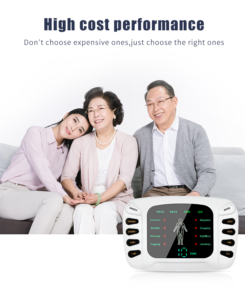EMS Electric Tens Machine Body Massager Acupuncture Digital Therapy Muscle Stimulator Electrostimulator Full Body Neck Massage