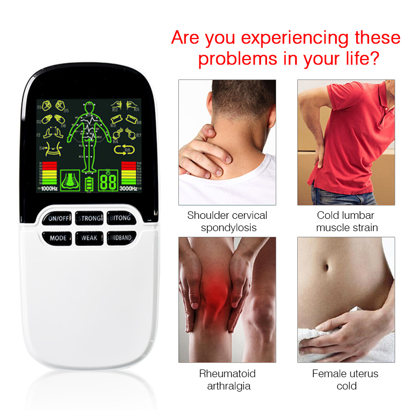 Multi-Functional Dual-Output Muscle Stimulator Tens Acupuncture Physiotherapy Massage Machine EMS/Abs Massager Health Fat Burner