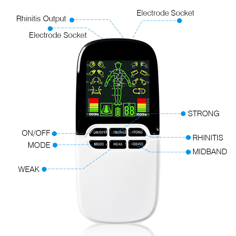 Multi-Functional Dual-Output Muscle Stimulator Tens Acupuncture Physiotherapy Massage Machine EMS/Abs Massager Health Fat Burner
