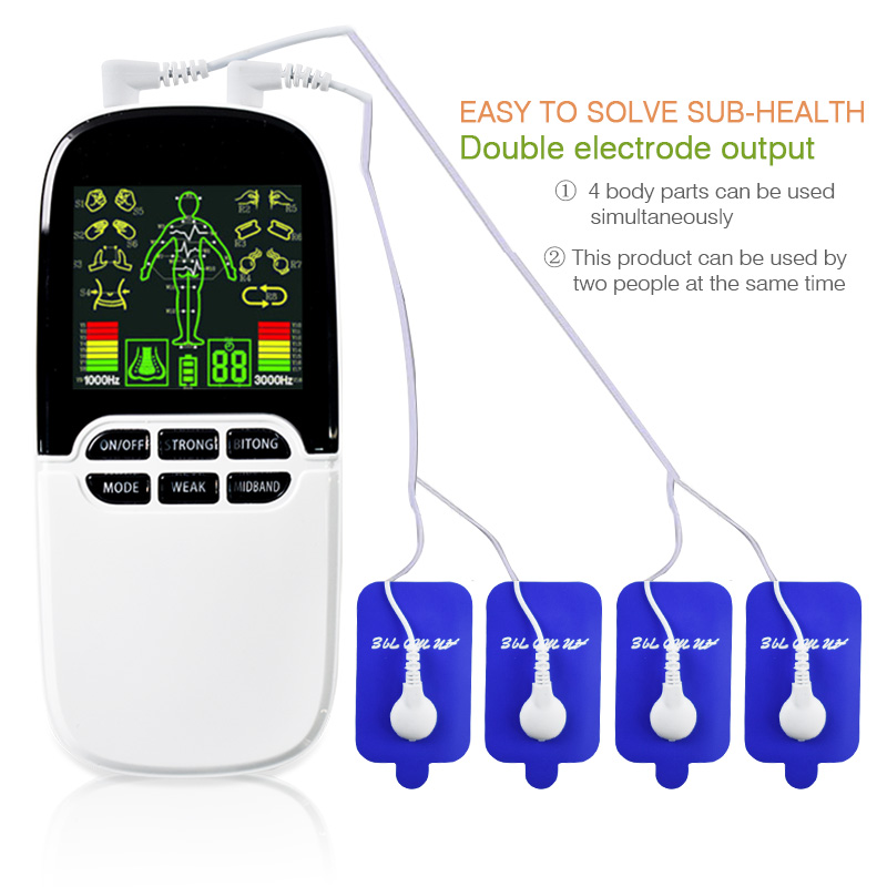 Multi-Functional Dual-Output Muscle Stimulator Tens Acupuncture Physiotherapy Massage Machine EMS/Abs Massager Health Fat Burner