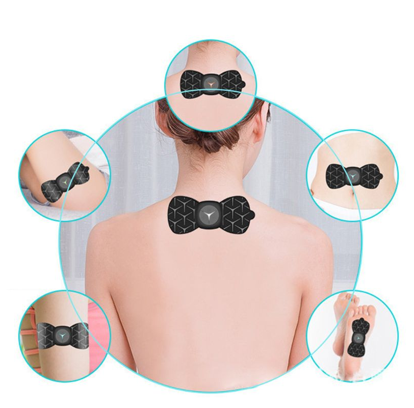 Mini Electric USB Massage Pad 6 Mode EMS Tens Full Body Muscle Relaxing Massager