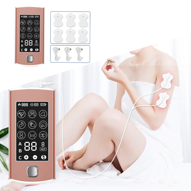 Rechargeable Tens Unit Electric Massager Muscle Stimulator Massager 9 Modes for Shoulder Sport for Woman and Men