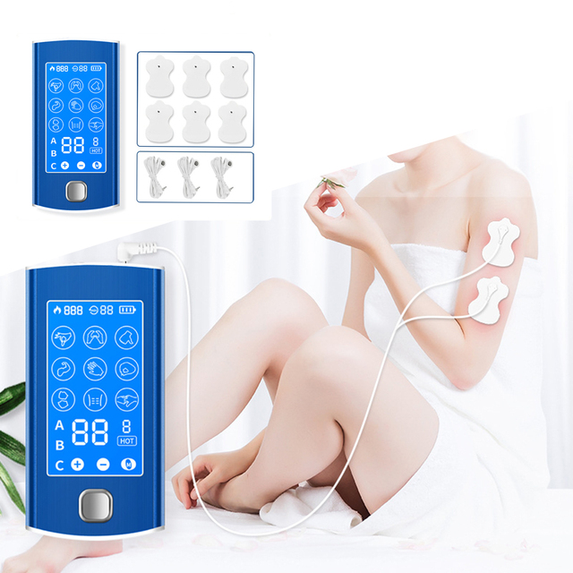 Rechargeable Tens Unit Electric Massager Muscle Stimulator Massager 9 Modes for Shoulder Sport for Woman and Men