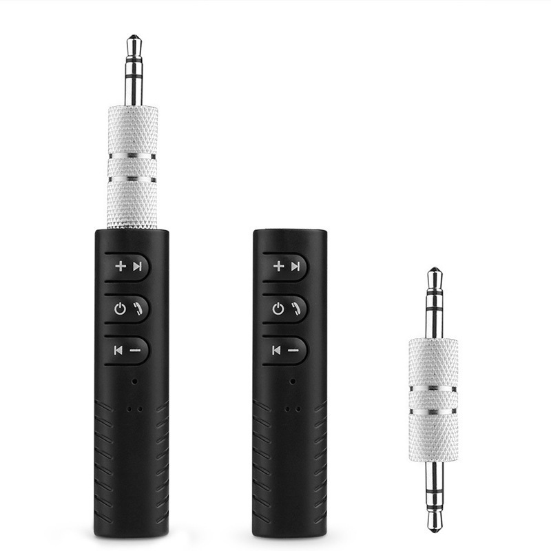 3.5mm jack Bluetooth Car Kit Hands free Music Audio Receiver Adapter Auto AUX Kit for Speaker Headphone Car Stereo Black