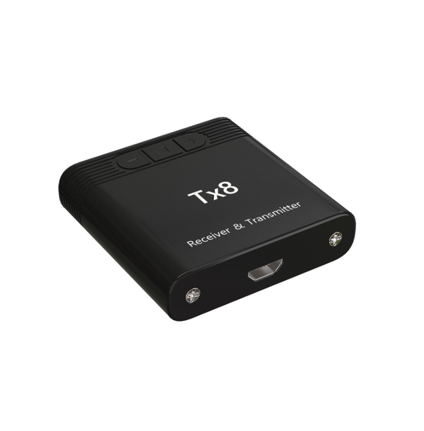 TX8 5.0 Bluetooth Receiver Transmitter With Volume Control Button 2 in 1 Audio Wireless Adapter 3.5MM AUX For Car TV PC