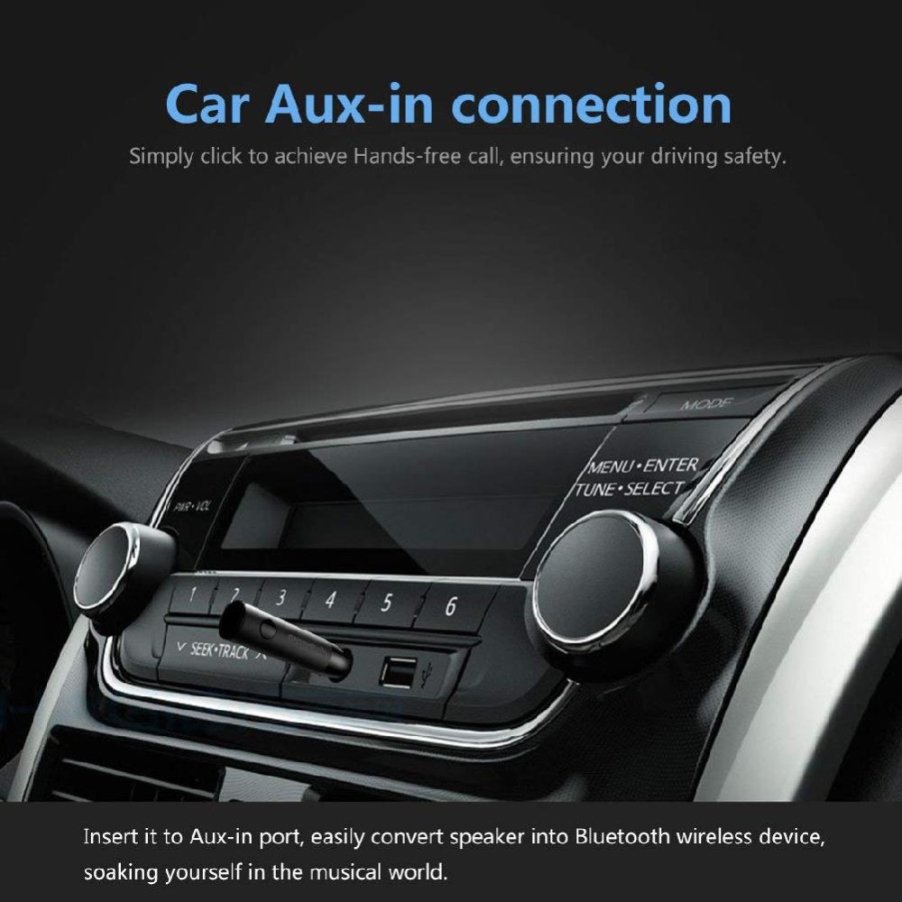 Bluetooth 5.0 Wireless Music Audio Receiver 3.5mm Jack Aux Receiver Adapter Stereo Handsfree Car Headphone A2 Music Receiver