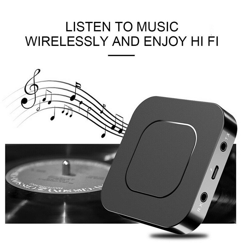 Bluetooth 5.0 Receiver and Transmitter Audio Music Stereo Wireless Adapter USB Adapter 3.5MM AUX Jack For Speaker TV Car PC