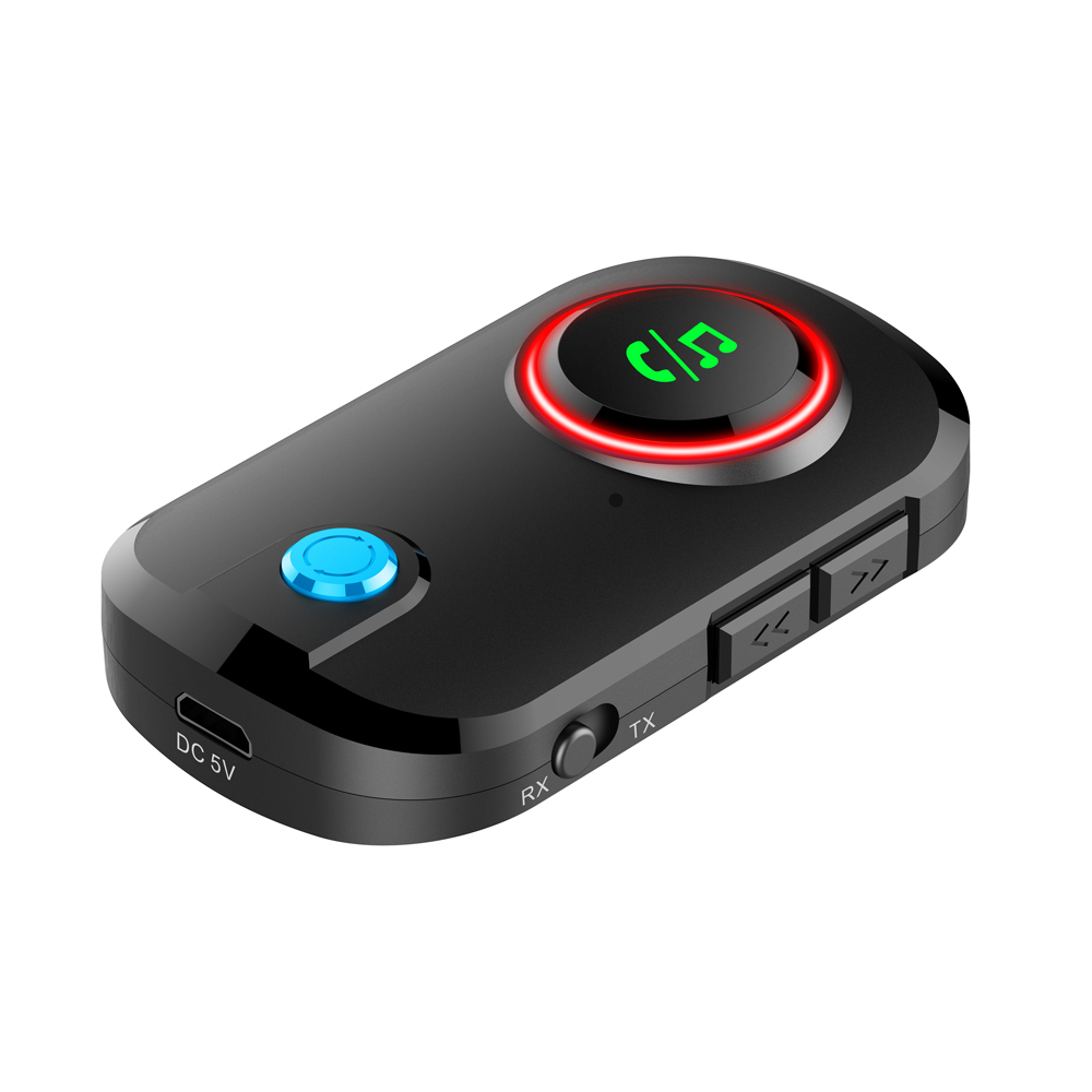 Wireless Audio Bluetooth 5.0 Transmitter Receiver 2 In 1 Adapter for Car TV Earphone Speaker Aux Music Reciever Handsfree