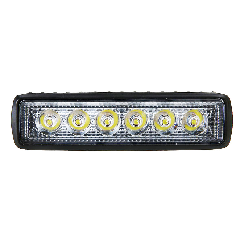 6 LED 18W 12V Car Work Lights DRL Spotlight Offroad SUV Truck Driving Headlights Energy Saving Emergency Lamps