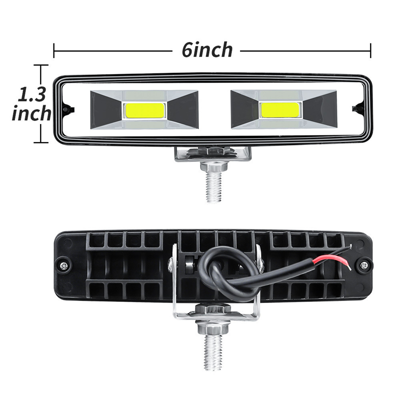 1pc 48W 12V LED Work Light Spotlight Car Lamps For Auto Motorcyclel SUV Truck Boat Car Led Beams Work Light Bar Spotlight Flood Lamp