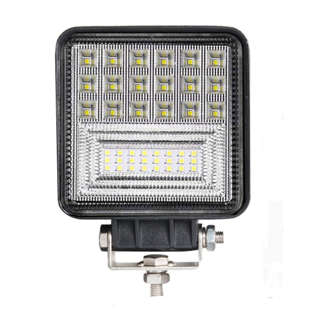 Car led square 126w work light auxiliary truck off-road motorcycle maintenance spotlight bright durable lights