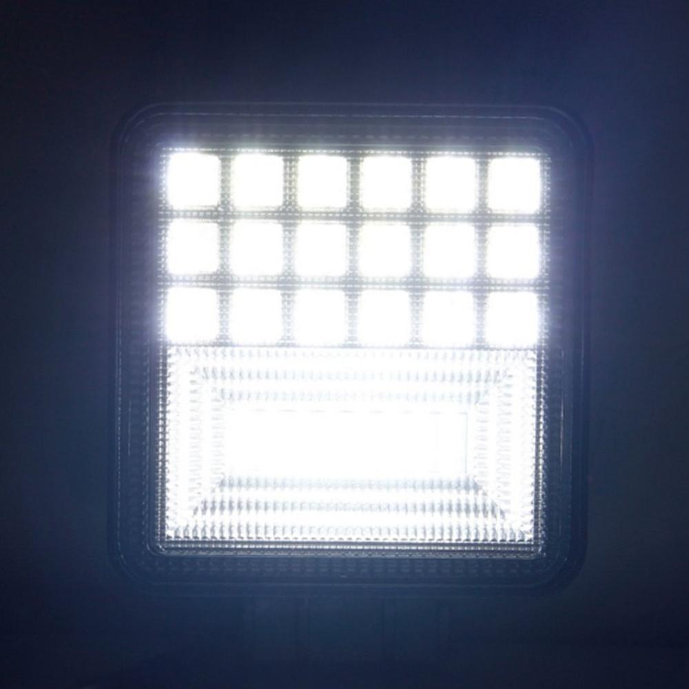 Car led square 126w work light auxiliary truck off-road motorcycle maintenance spotlight bright durable lights