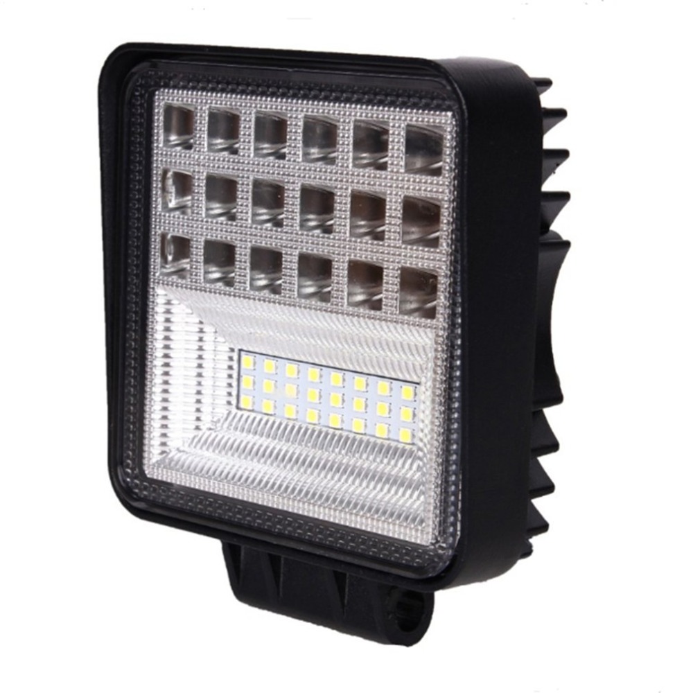 Car led square 126w work light auxiliary truck off-road motorcycle maintenance spotlight bright durable lights