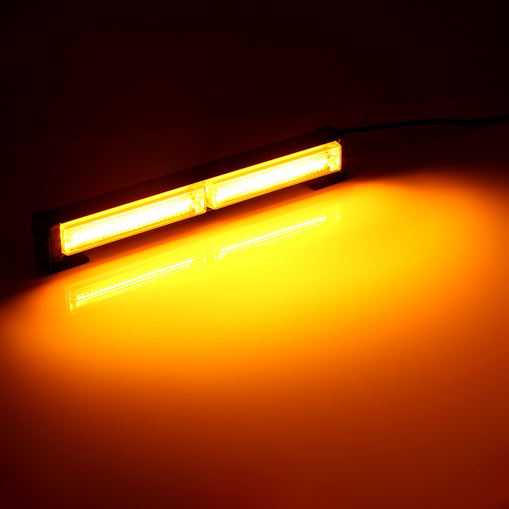 36W COB Car Truck Emergency Vehicle Traffic Advisor LED Warning Strobe Light Bar Warning Flashing Signal Lamp Yellow Amber