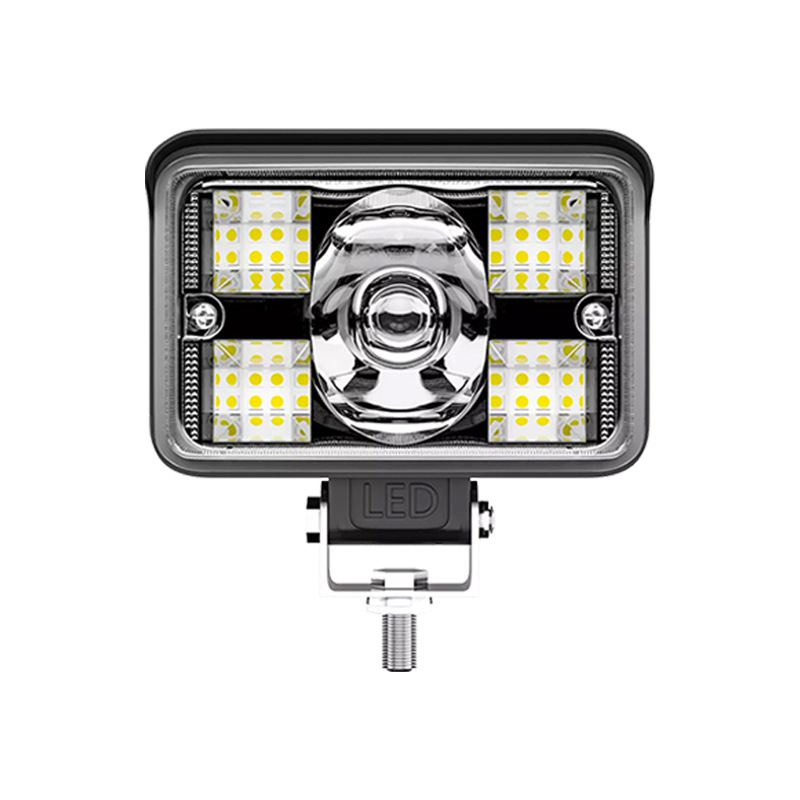 1pc Car LED Light Bar Lens Fog Light Truck Motorcycle Headlight 3 Inch 70w Two-color Spotlight Work Light Led Driving Lights