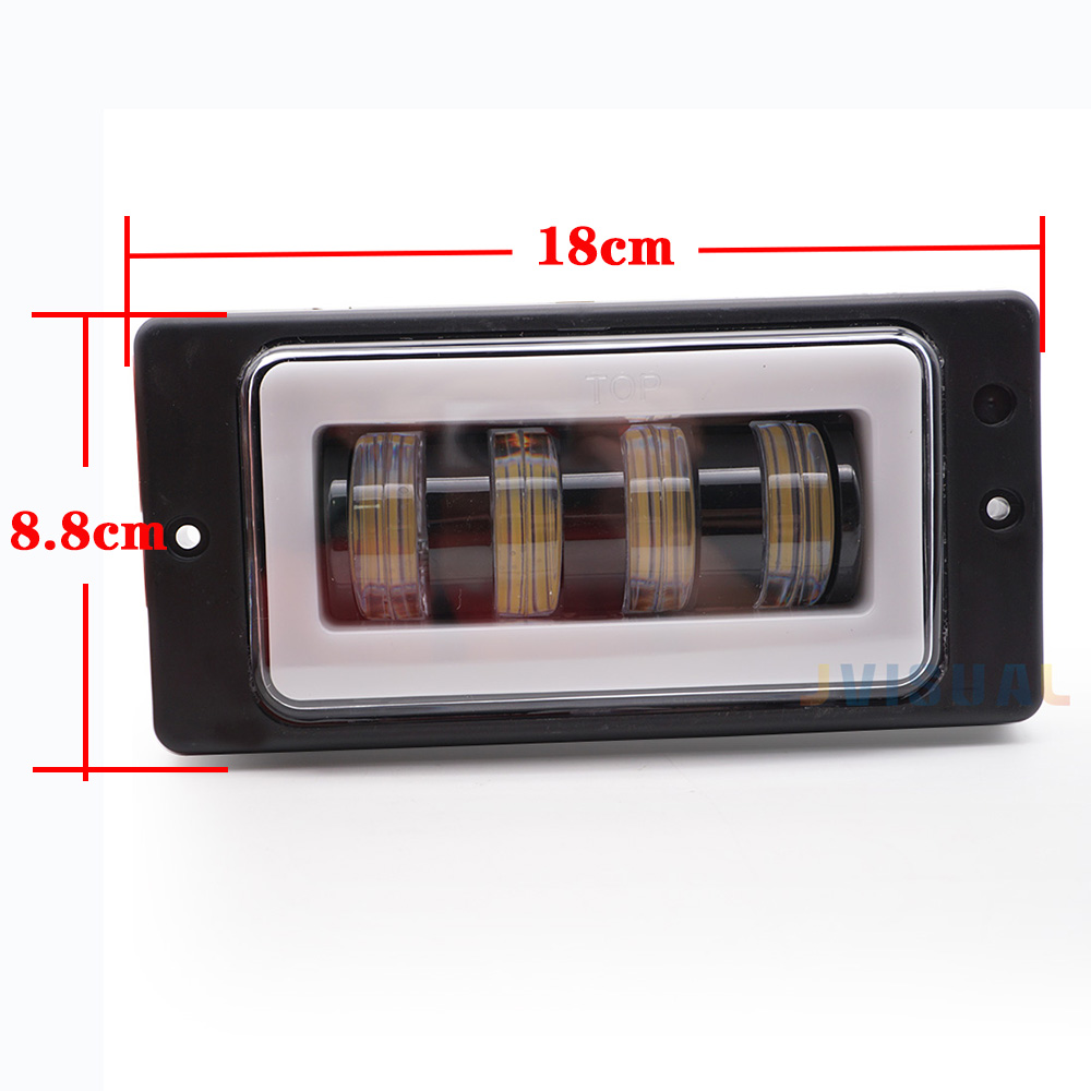 2Pcs Waterproof white With Angel eyes  Led Fog Light fog Passing Light for Lada 2110 -2117 cars front fog Lamp Bumper Lamp