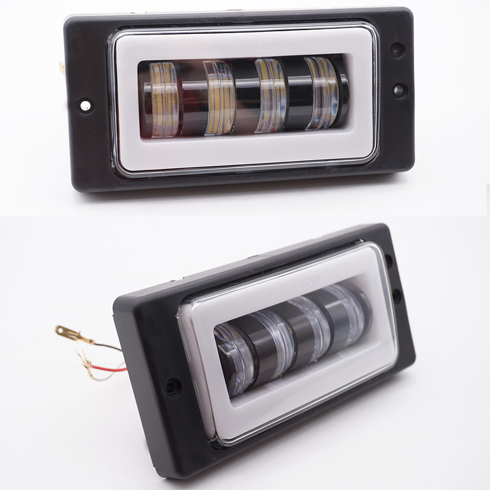 2Pcs Waterproof white With Angel eyes  Led Fog Light fog Passing Light for Lada 2110 -2117 cars front fog Lamp Bumper Lamp