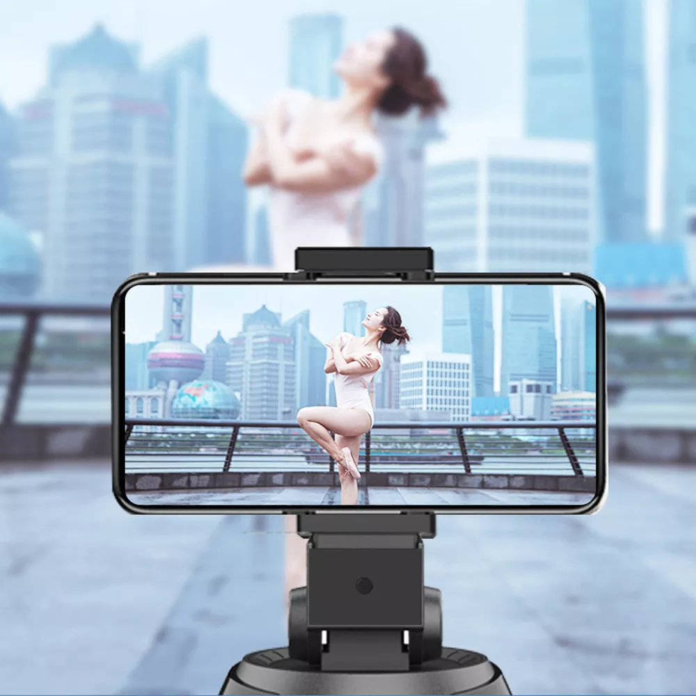 AI Auto Face Tracking Camera Gimbal smart phone follow Holder 360 Rotation Selfie Stick Tripod for Live Vlog Video Recording
