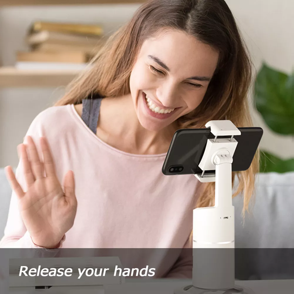 Auto Face Tracking Camera Phone Holder Tripod AI Smart Shooting Selfie Stick 360 Rotation Photo Vlog Live Video Recorder Gimbal