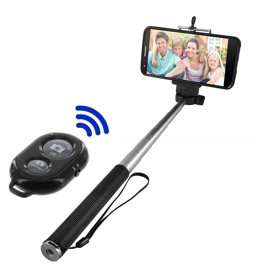 selfie stick Bluetooth-compatible remote control shutter monopod selfie stick tripod for smartphone