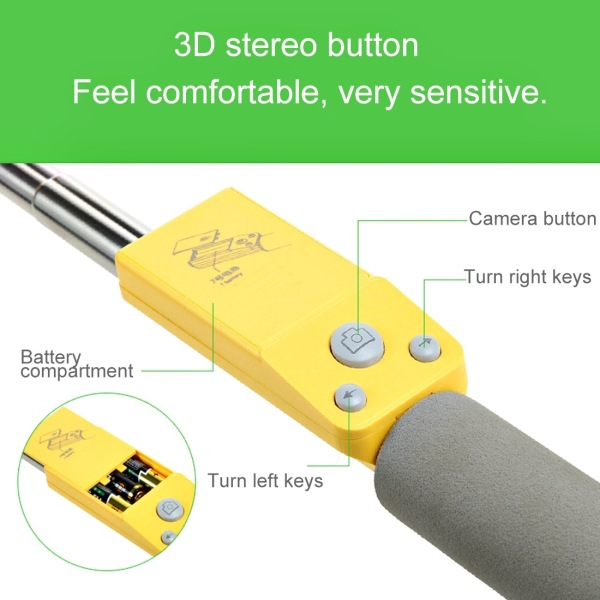 360 Degree Rotating Bluetooth Remote Control Selfie Stick, Wireless Panoramic Automatic Rotating Selfie Stick