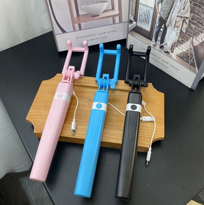 Portable Handheld Extendable Monopod Selfie Stick for IPhone 11 12 Plus Samsung Huawei Sony LG Xiaomi OPPO