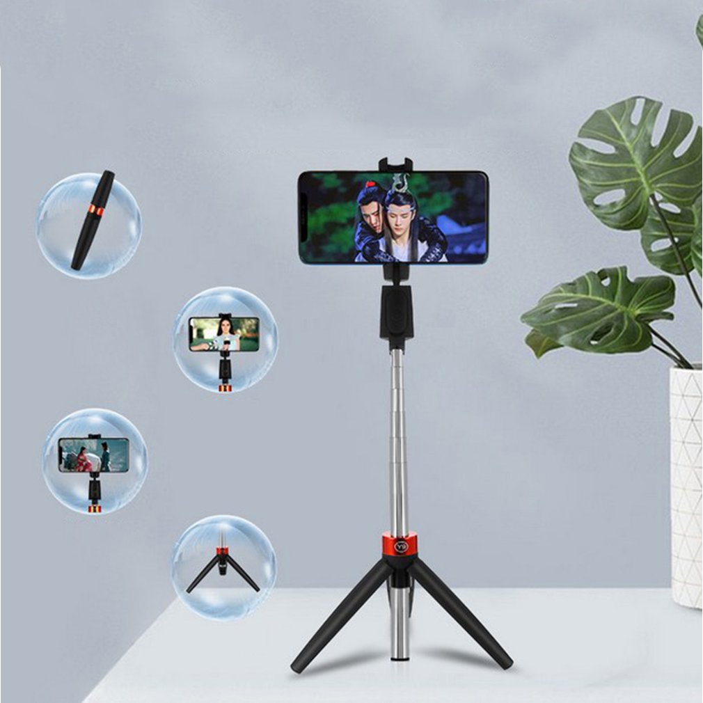 Wireless Bluetooth-compati Selfie Stick Foldable Tripod Monopods Universal for SmartPhones for Action Camera Self-Timer Artifact