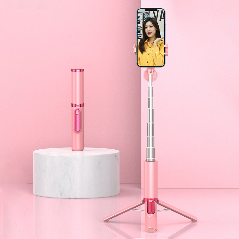 Selfie Stick Tripod with Wireless Remote Foldable Portable Extendable with Fill Light Phone Stand Holder for Smartphone New