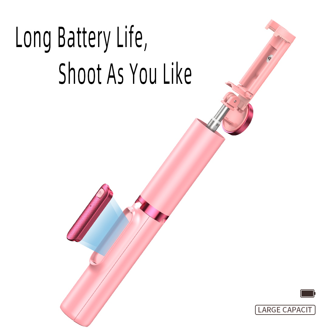 Selfie Stick Tripod with Wireless Remote Foldable Portable Extendable with Fill Light Phone Stand Holder for Smartphone New