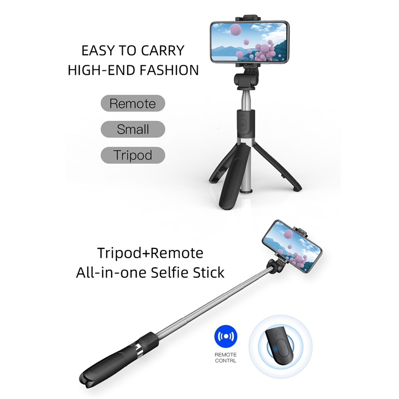 Integrated Folding Self Timer Wireless Bluetooth Selfie Stick Extendable Mini Tripod For IOS Android Phone