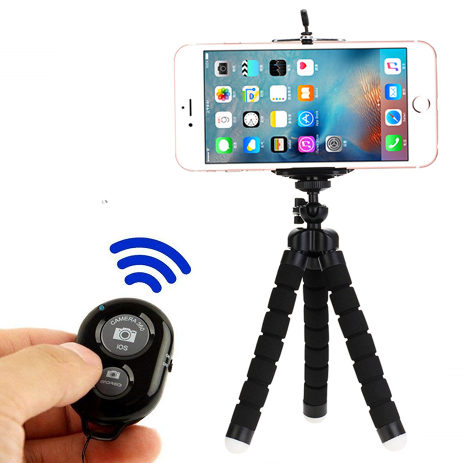 Selfie Sticks tripod for phone mini Bluetooth-compatible Shutter Release smart remote control monopod tripod for phone remote
