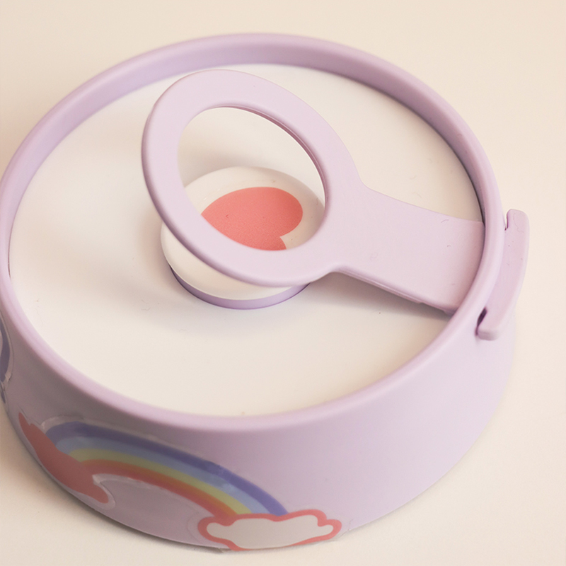 Lunch Box Student Stainless Steel Insulated Thermos Cup Female Portable Bento Box with DIY Sticker Kawaii Food Container Storage