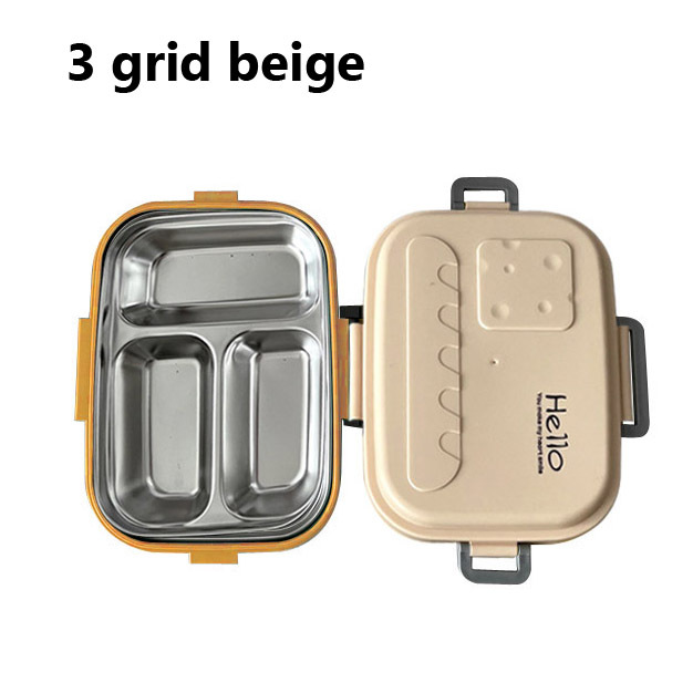 304 Stainless Steel Thermos Lunch Box  Bento Box Leakproof Japanese Style Food Container Thermal Lunchbox