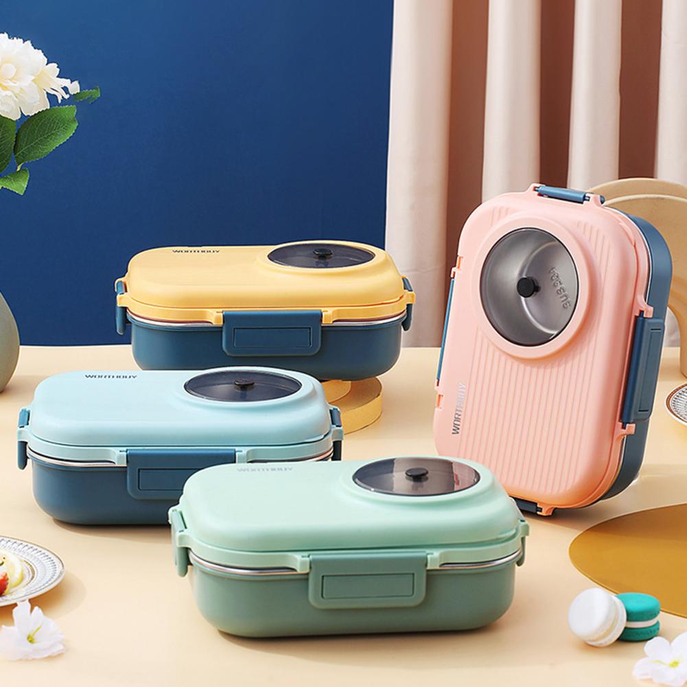 Kitchen & Dining room appliances Creative Camera Lunch Box For Kid School Bento Lunch Box 304 Stainless Steel Food Container Leak-Proof
