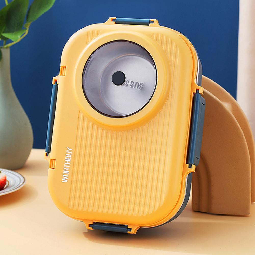 Kitchen & Dining room appliances Creative Camera Lunch Box For Kid School Bento Lunch Box 304 Stainless Steel Food Container Leak-Proof