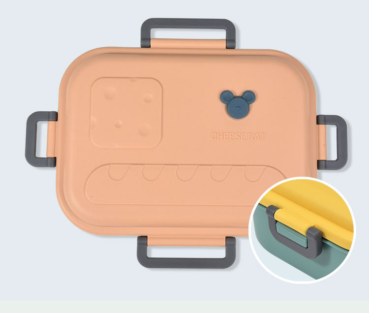 3 Grids Bento Box Stainless Steel Kids Insulated Lunch Box Large-capacity BPA-free Sealed Student Portable Food Container Kitchen Dining room appliances