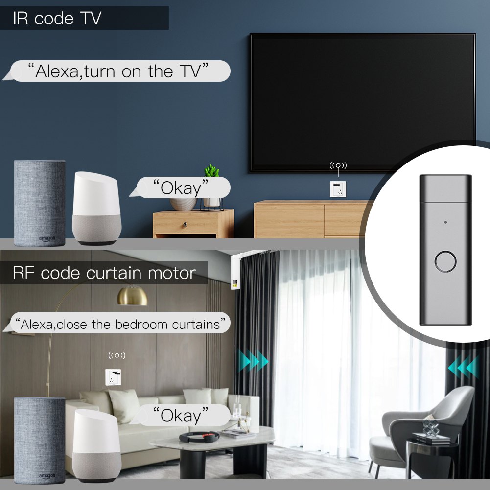 USB IR/RF Smart WiFi Remote Control Hub Mobile Phone App Control Home Hub Wireless Infrared Appliances Adapter For TV TV BOX